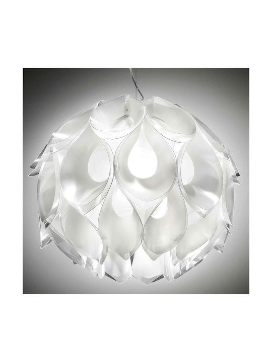 Slamp Flora M Suspension Hängelampe LED Federung für Fassung E27 Weiß FLOSM00WHT01T00000EU