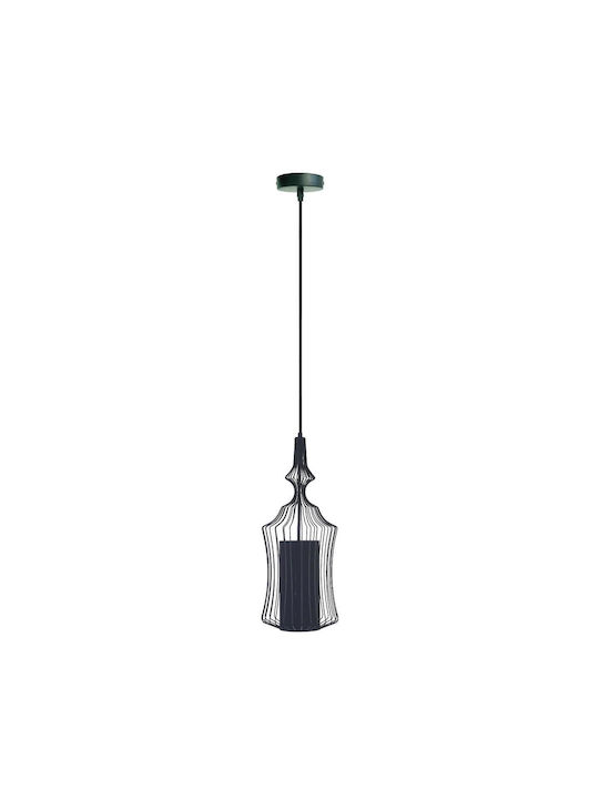 VK Lighting VK/03172/PE/B Lustră O singură lumină pentru Soclu E27 Negru