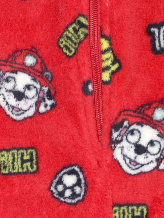 Nickelodeon Kids' One-piece Pajamas Winter Fleece Red