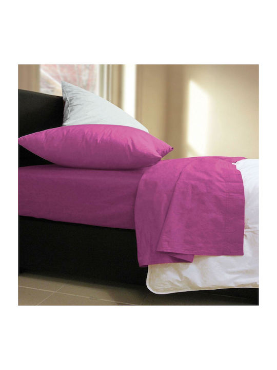 Nef-Nef Homeware Cearșaf Single 170x270cm. Basic 011708 604 Violet