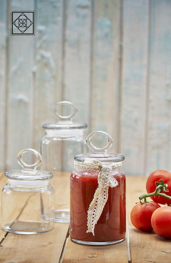 Espiel Kitchen Slim General Use Jar with Lid Glass Transparent 575ml