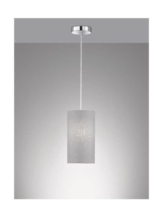 Fischer Honsel Thor Pendant Light Single-Light for Socket E27 Gray