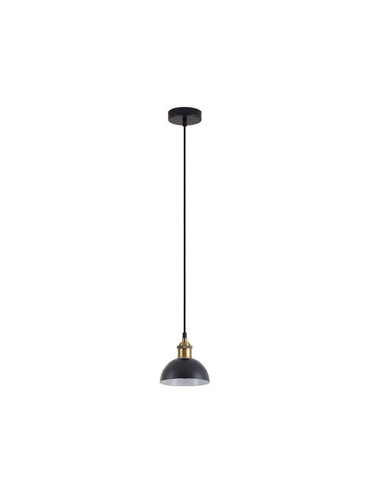 Home Lighting Pendant Light Suspension for Socket E27 Black