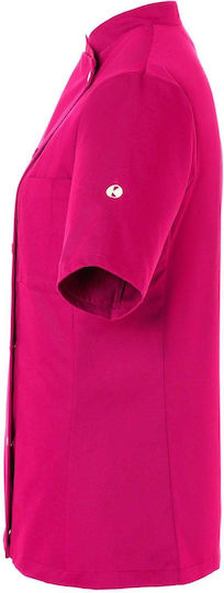 Karlowsky Coat Chef Female Pink with Short Sleeve