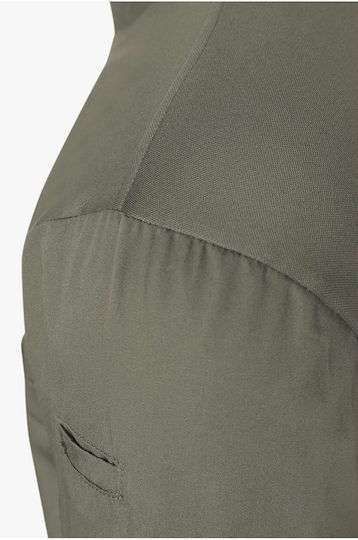 Karlowsky Bluse Koch Baumwolle Khaki mit Langärmelig