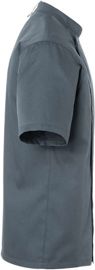Karlowsky Chef Jacket 100% Cotton Made Grey with Short Sleeve