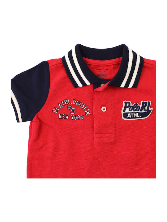 Kinderpolo Kurzarm Rot