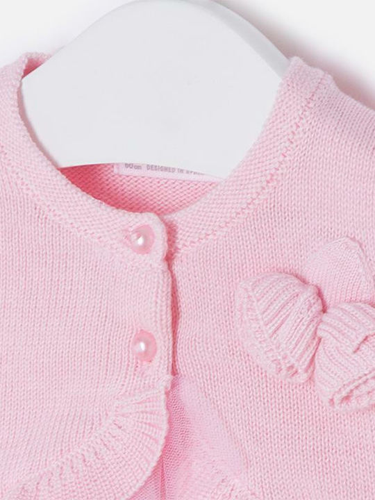 Mayoral Kids Bolero Jacket Pink