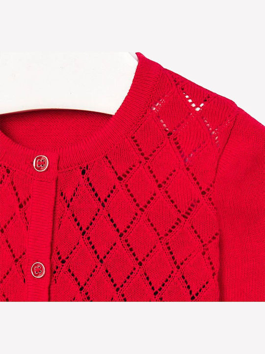 Kinderstrickjacke Gestrickt Rot
