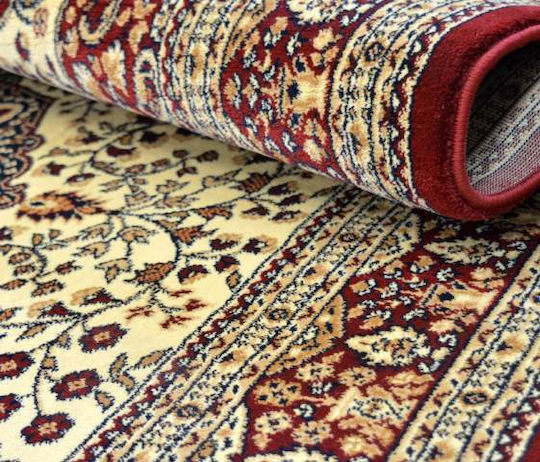 Eurofil 7247 Teppich Rechteckig Synthetisch,Polyester/Cotton/Leather mit Fransen Cordoba Cherry