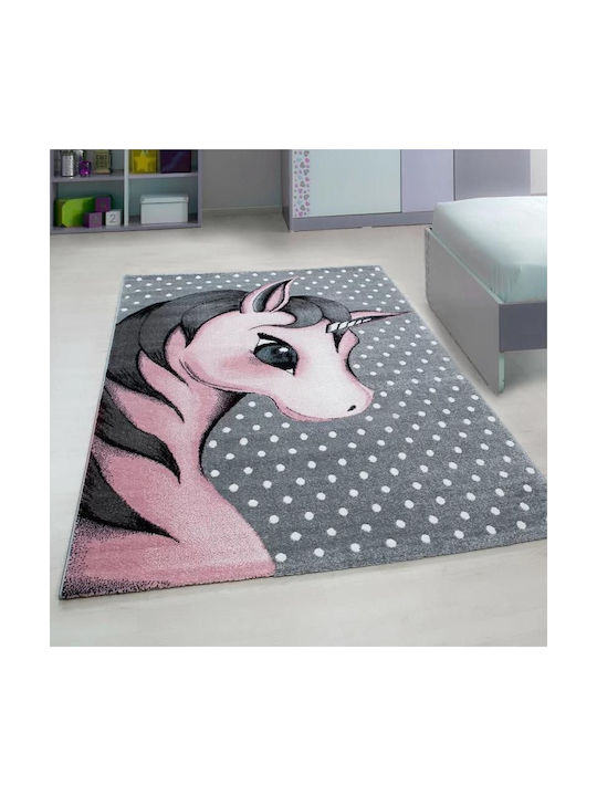 Koulis Carpets 1299A Παιδικό Χαλί Μονόκερος Στρογγυλό με Διάμετρο 133cm Πάχους 13mm