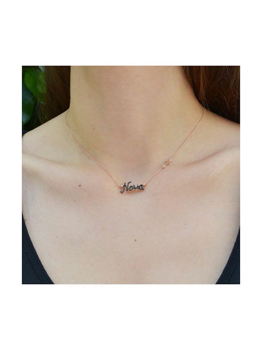 Amor Amor Necklace from Pink Gold Plated Silver