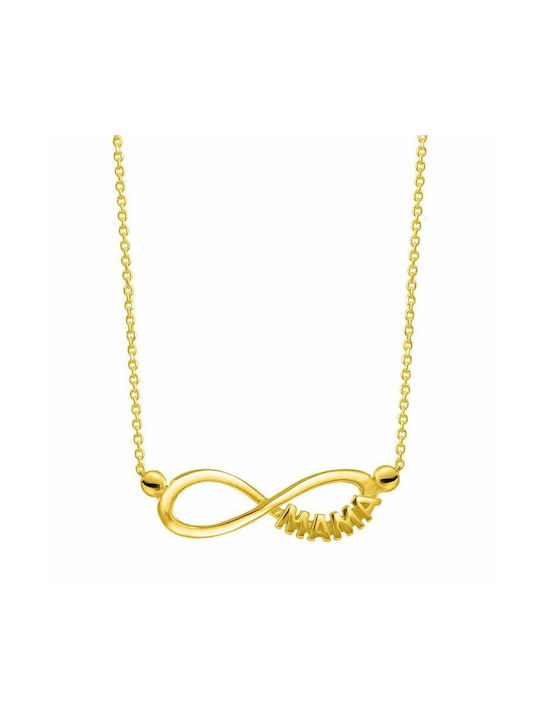 Amor Amor Necklace Infinity from Gold Plated Silver