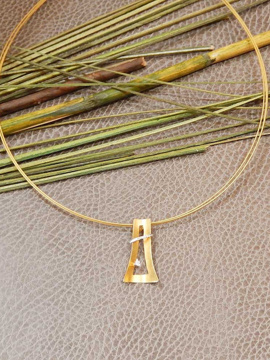Polytimo din Aur 14K cu Zirconiu