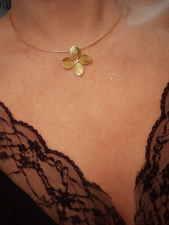 Polytimo Charm aus Gold 14K mit Zirkon