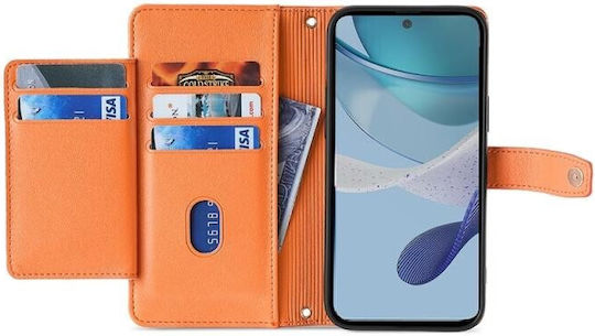 Zipper Wallet Πορτοκαλί (Moto G53)
