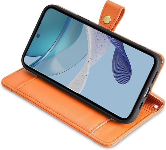 Zipper Wallet Πορτοκαλί (Moto G53)