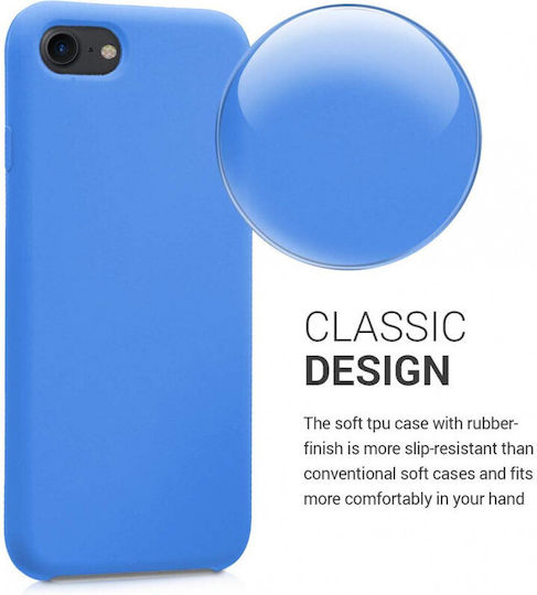 KWmobile Se Back Cover Σιλικόνης Ανθεκτική Μπλε (iPhone SE 2022/2020)