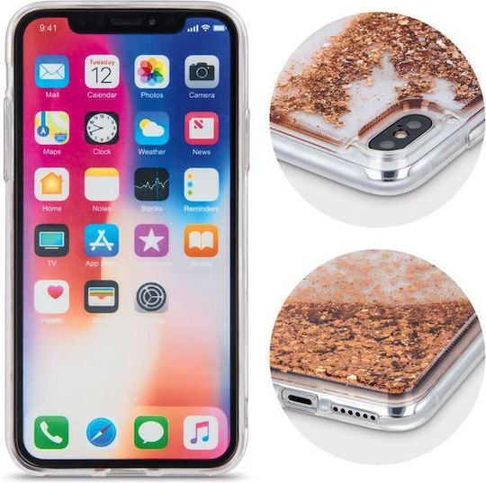 Liquid Crystal Glitter Back Cover Plastic Gold (Huawei P Smart 2019 / Honor 10 Lite)
