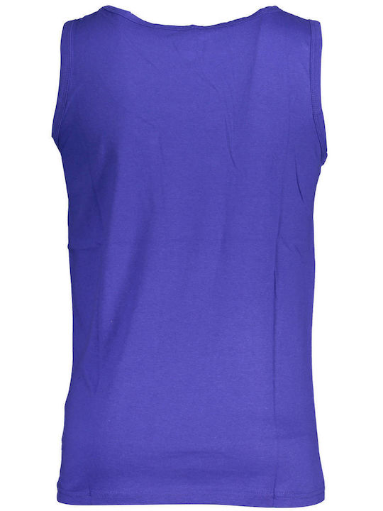 Squola Nautica Italiana Men's Athletic Sleeveless Blouse Blue Royale