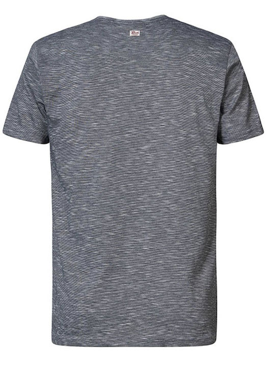 Petrol Industries Men's Short Sleeve T-shirt Grey/Blue