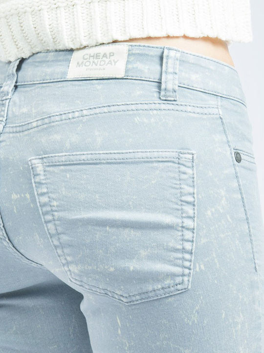 Spray Jean Damă Cu Talie Joasă În Croială Slim Gri