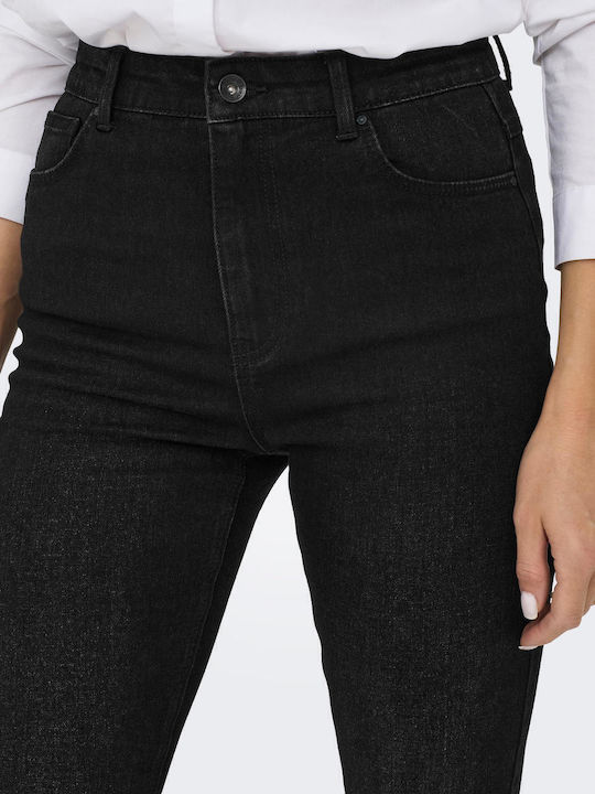 Hw Hoch tailliert Damenjeans in Enger Passform Black