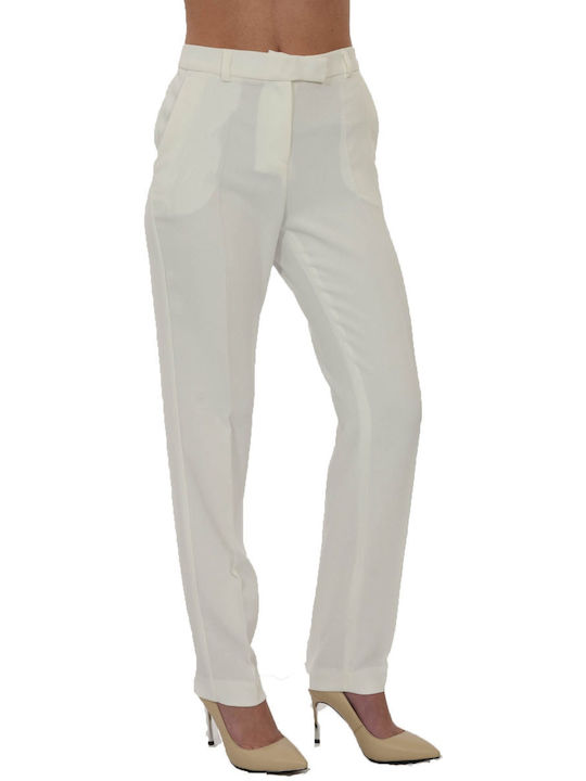 Caractere Women's Chino Trousers ΛΕΥΚΟ