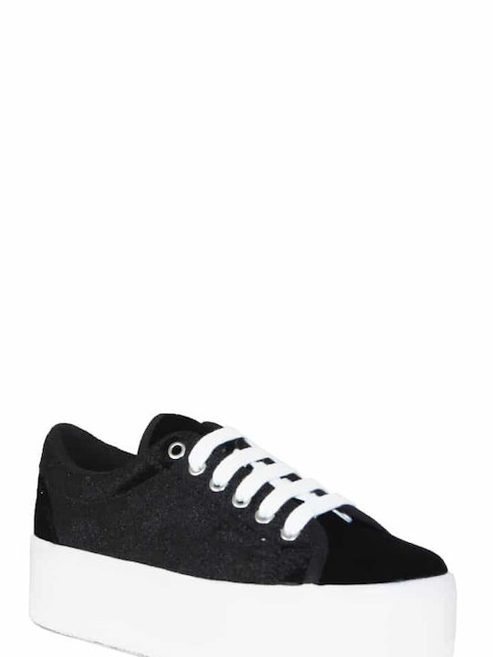 Jeffrey Campbell Zomg Femei Flatforms Sneakers Negre