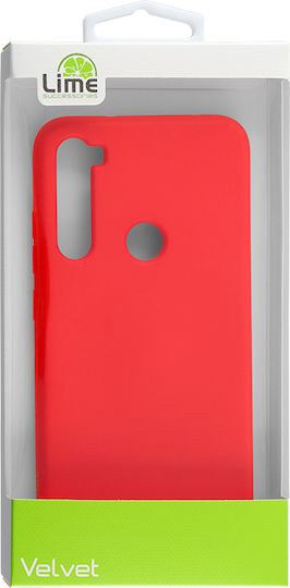 Lime Velvet 4 Umschlag Rückseite Silikon Rot (Redmi 6a)