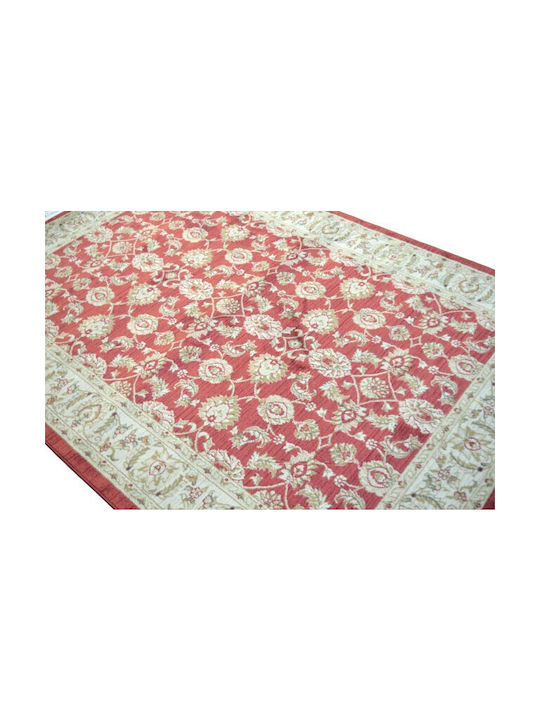 Eurofil 7706 Rug Ziegler Tile Red Cream