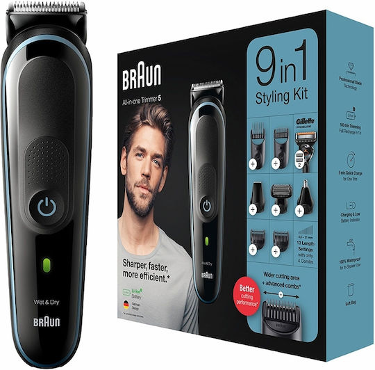 Braun All-in-one Trimmer 5 Wiederaufladbar Haarschneidemaschine Braun MGK5380