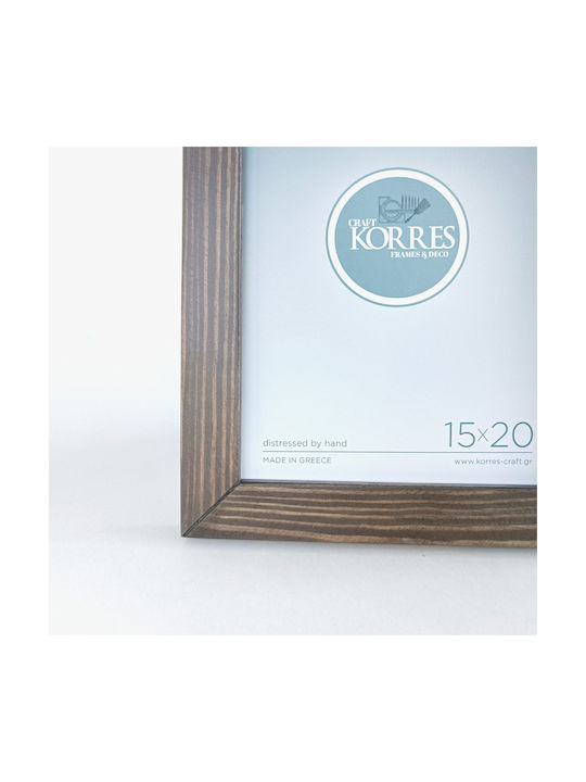 Korres Craft Рамка за снимки Дървена с Кафяво Пано