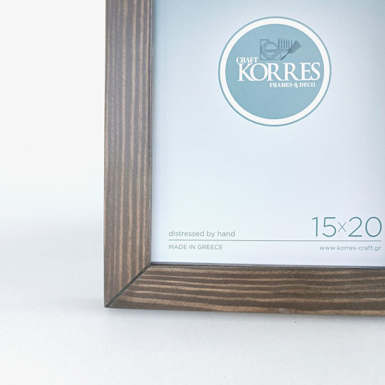 Korres Craft Wooden Photo Frame with Brown Frame Colour