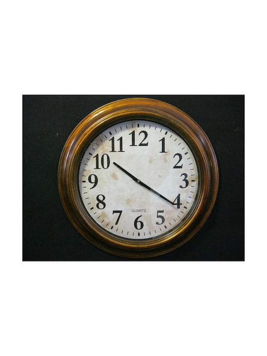 Epiplo-Fos Antique Wall Clock Plastic Bronze