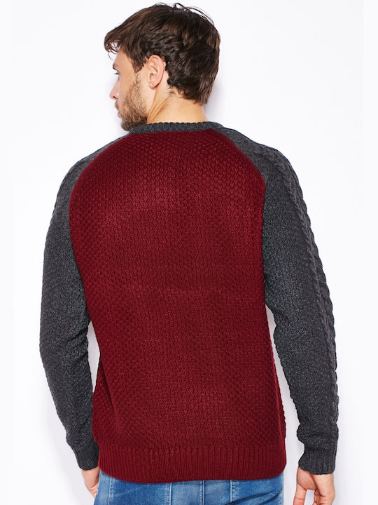 Tokyo Laundry Herren Langarm-Pullover Oxblood Red