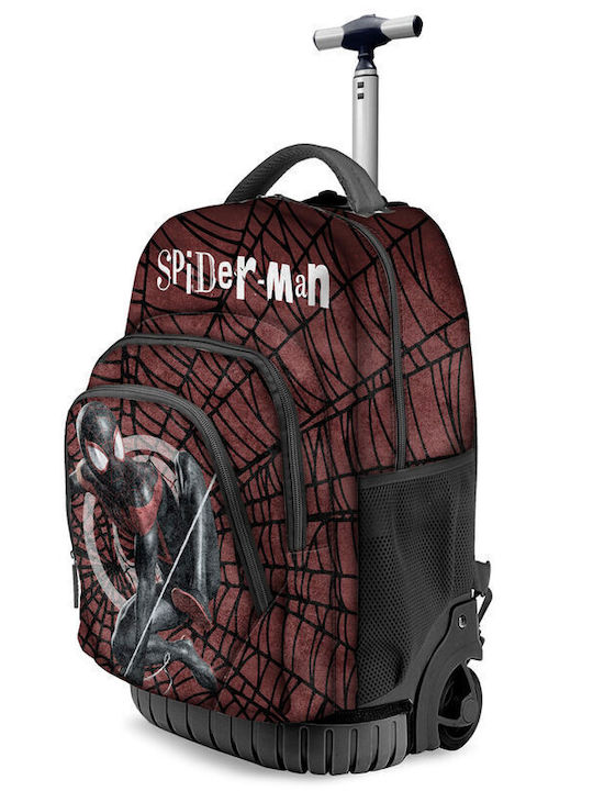 Karactermania Marvel School Bag Trolley Elementary, Elementary Multicolour with Water Bottle Holder