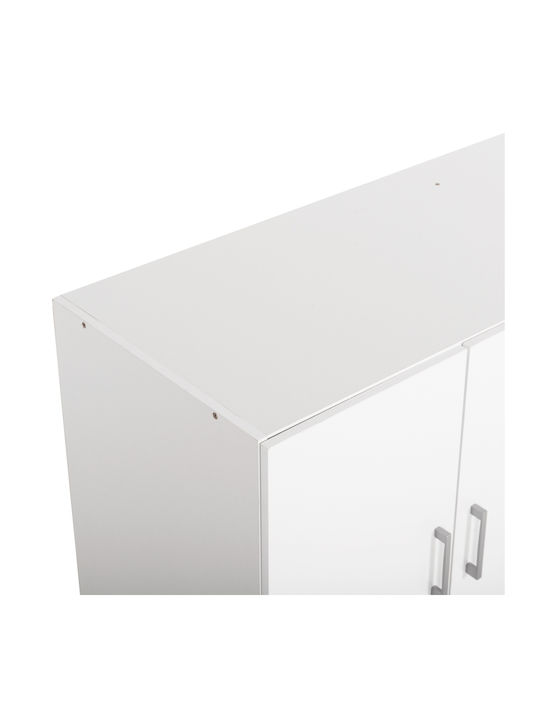 HomeMarkt Fernanda Rectangular Loft Closet made of Particleboard in White Color 120.5x41.5cm HM352.05 1pcs