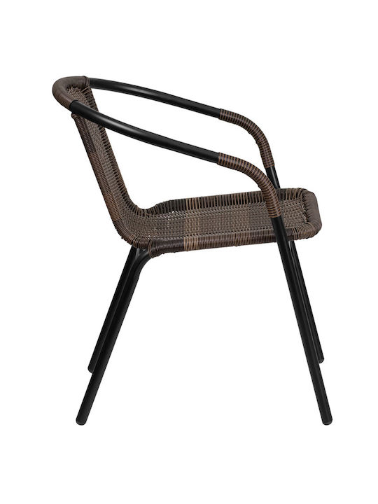 Gartenstühle Epiplo-Fos Rattan Sc-037 Braune 54x61x73cm