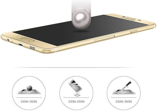 Blue Star 3D 0.3mm Gehärtetes Glas Schwarz (Galaxy A5 2017)