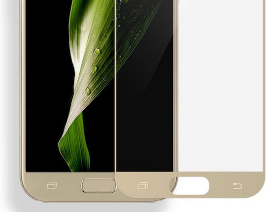 Blue Star 3D 0.3mm Gehärtetes Glas Schwarz (Galaxy A5 2017)