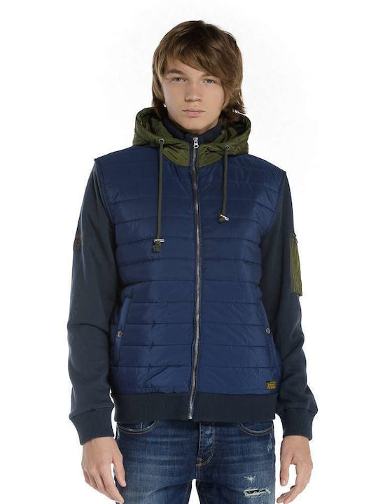 Devergo Herren Winter Jacke Lässig Μπλε