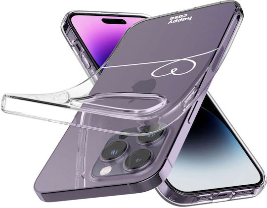 HappyCase Print Back Cover Σιλικόνης Διάφανο (iPhone 14 Pro)