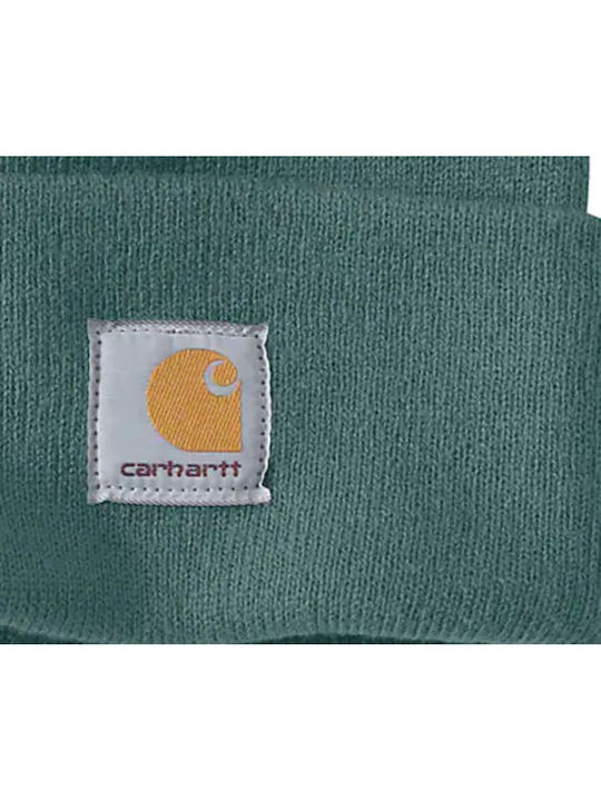 Carhartt Beanie Unisex Σκούφος Πλεκτός σε Πράσινο χρώμα