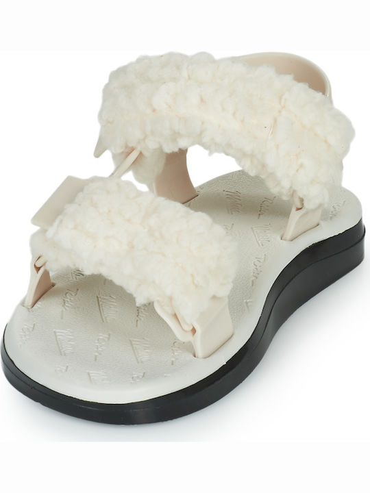 Flache Sandalen für Damen in Beige Farbe