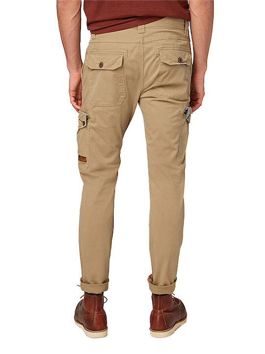 Tom Tailor Men's Trousers Cargo SPLASHED CLAY BEIGE 1005744-12912