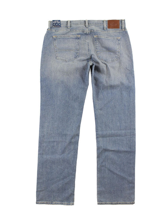 Hollister Men's Jeans Pants in Straight Line Blue