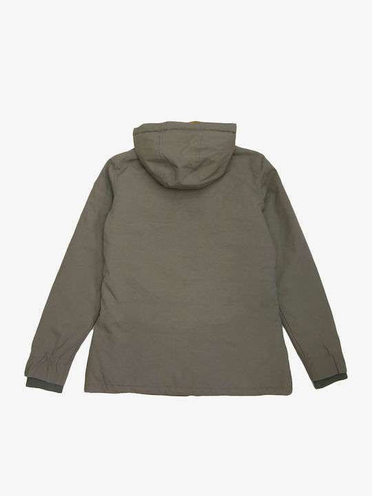Kurz Damen Puffer Jacke für Winter Olive