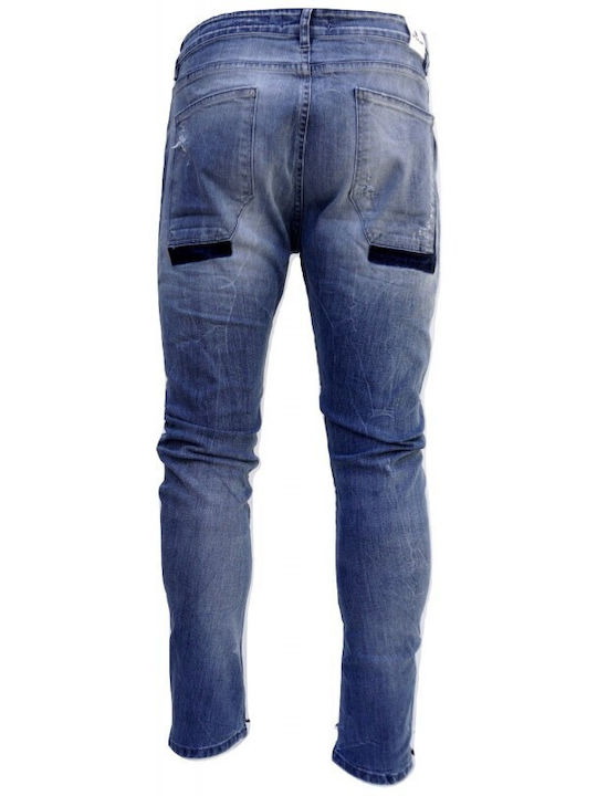 Stefan Fashion Herren Jeanshose Blau