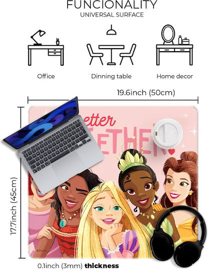 Disney Padea Pentru Mouse Princess Mare (500mm) Gri 37478